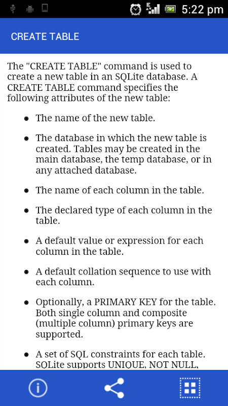 SQLite Tutorial截图1