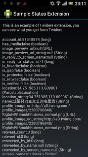 Twidere Sample Extension截图1