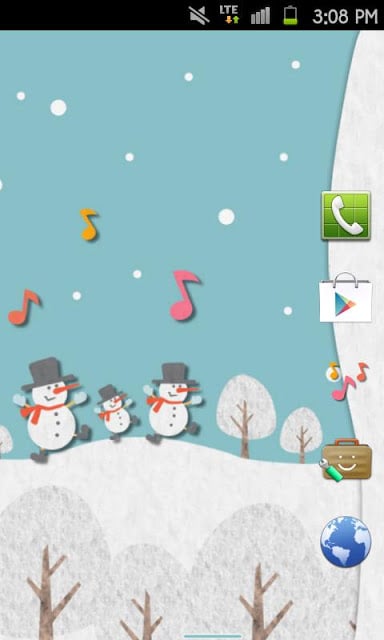 HAPPY SNOWMANS Theme截图2