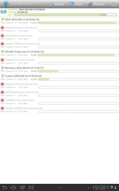 Droid Wifi Analyzer截图1