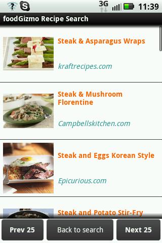 foodGizmo Recipe Search截图2