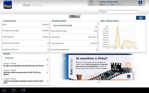 Ita&uacute; Uniclass para Tablets截图2