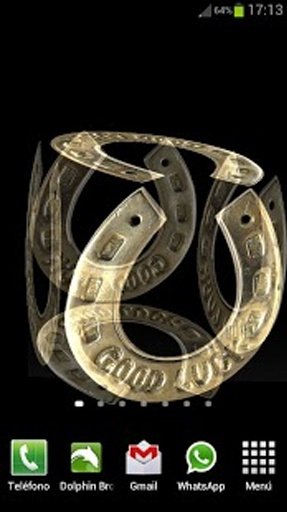 3D Lucky Horseshoe Wallpaper截图4