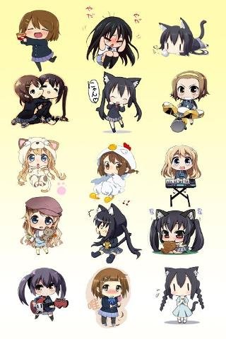 Chibi K-ON Clock Widget截图1