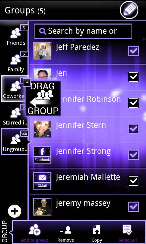 Purple ICS GO Contacts截图7