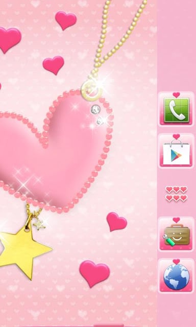 pink heart Theme截图7