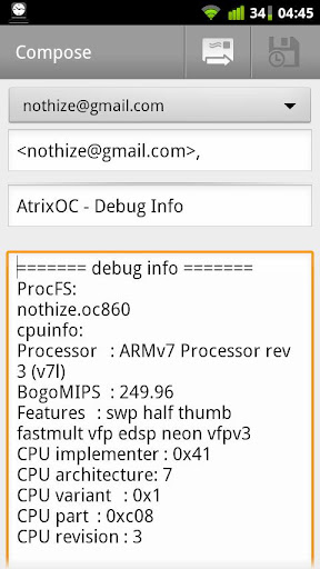 Atrix OC alpha test(NEED ROOT)截图1