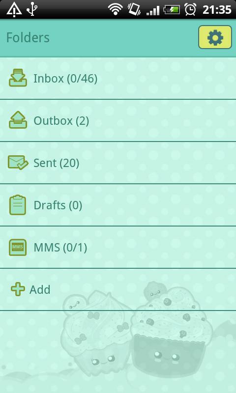 GO SMS Pro Sweet Muffins Theme截图2