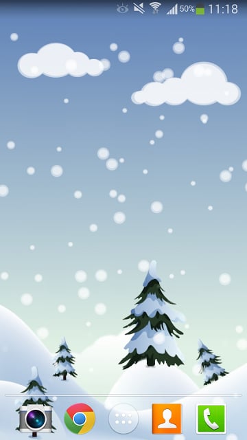 Snowfall HD Live Wallpaper截图1