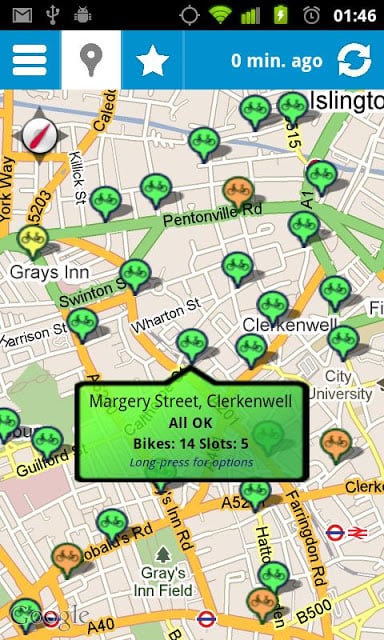 Cycle Hire Widget Lite截图3