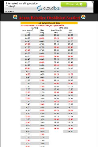 Adana Belediye Otob&uuml;s Saatleri截图5