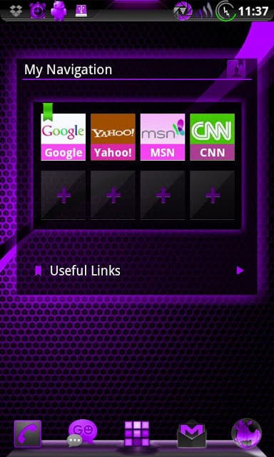 GOWidget DeepPurple ICS - Free截图3