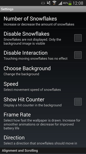 Snowfall HD Live Wallpaper截图3