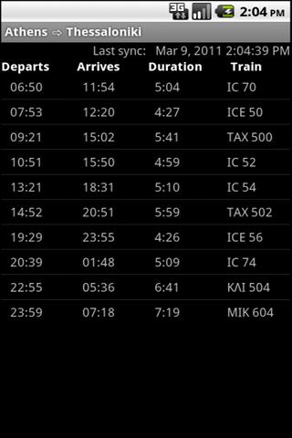 Greece Train Schedules截图4