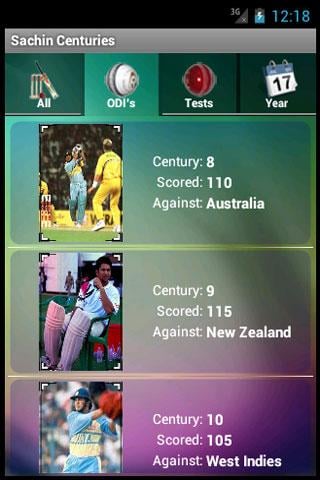 Sachin Tendulkar 100 Centuries截图2