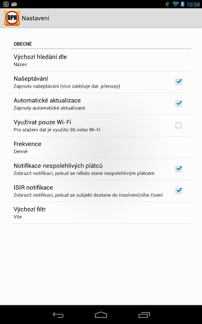 Ověřen&iacute; Pl&aacute;tce DPH截图1