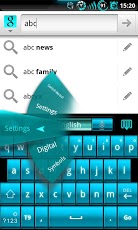 GOKeyboard ElectricCyan - Free截图2