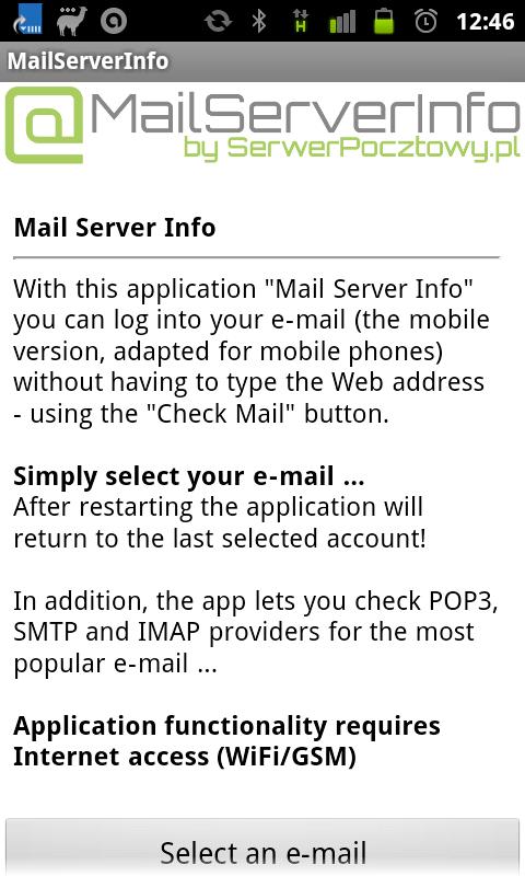 Mail Server Info (e-mail info)截图3