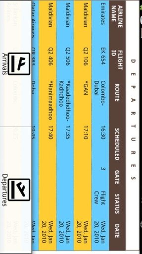 Maldives Flight Schedule截图4