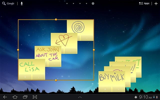 Sticky Notes HD Tablet Widget.截图2