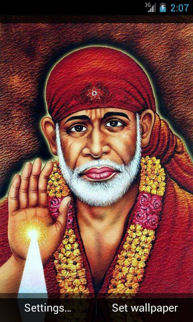 Shirdi Sai Baba Ji 3D Walpaper截图3