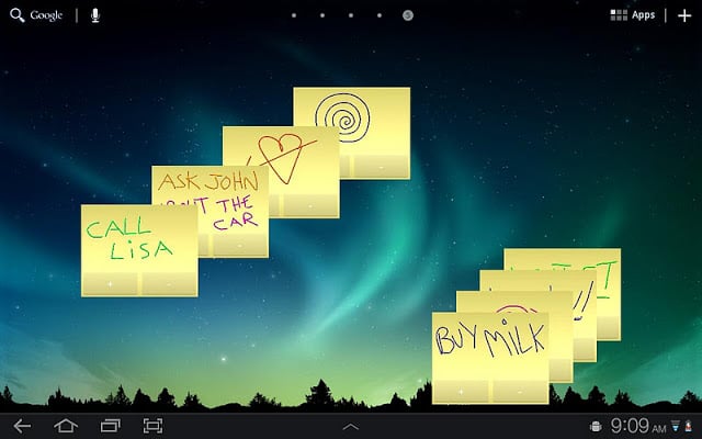 Sticky Notes HD Tablet Widget.截图1