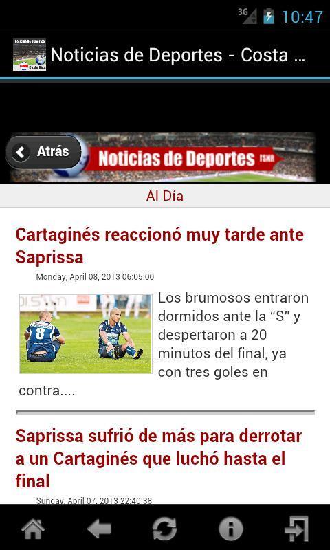 Noticias de Deportes - Costa Rica截图2