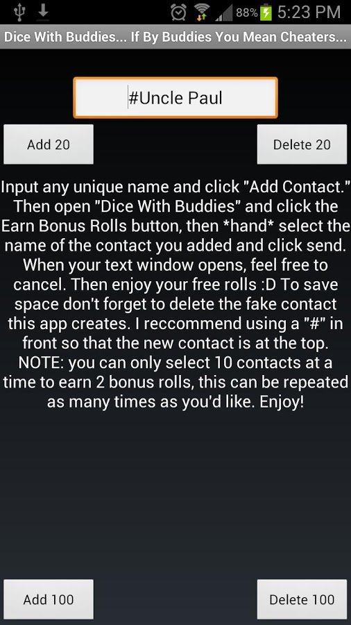 Dice With Buddies Cheat截图2