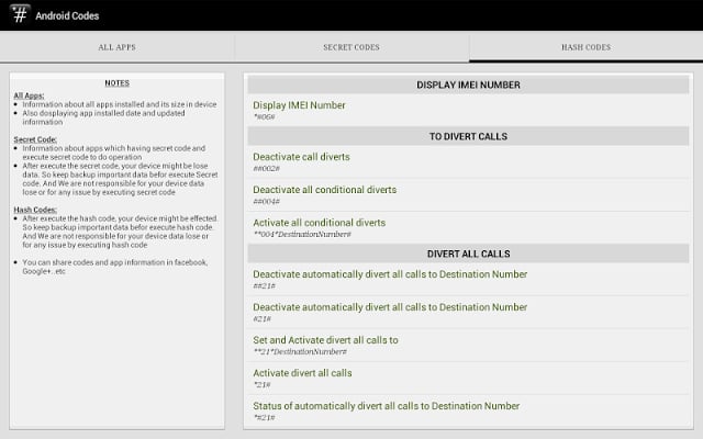 SECRET CODES &amp;&amp; HASH CODES截图1