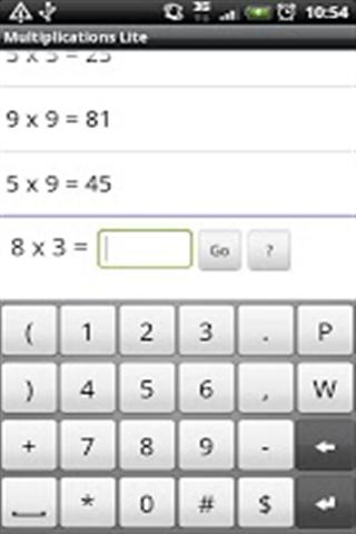 乘法表 Multiplications Lite截图2