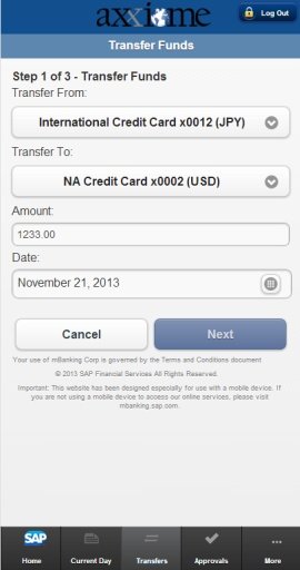 Axxiome - mBanking Corporate截图3