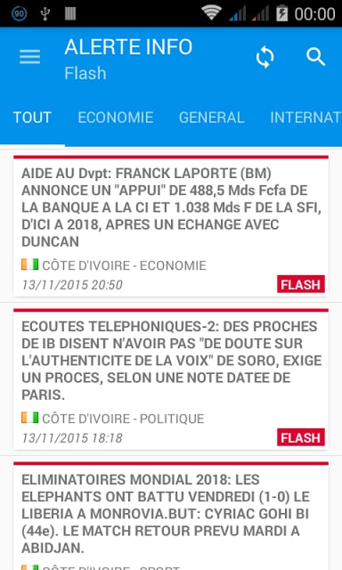 Alerte Infos Actualit&eacute;s截图1