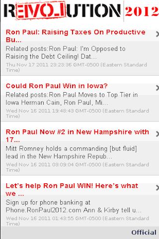 2012 Candidate: Ron Paul截图2