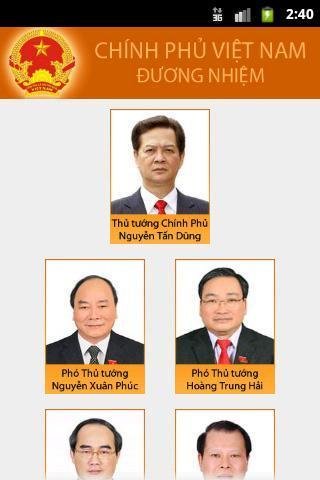 Ch&iacute;nh phủ Việt Nam đương nhiệm截图3