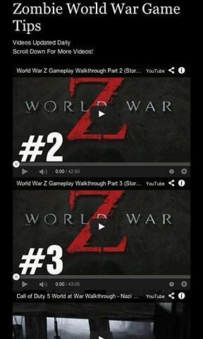 Zombie World War Tips截图1