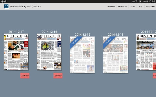 NORDSEE-ZEITUNG e-Paper截图2