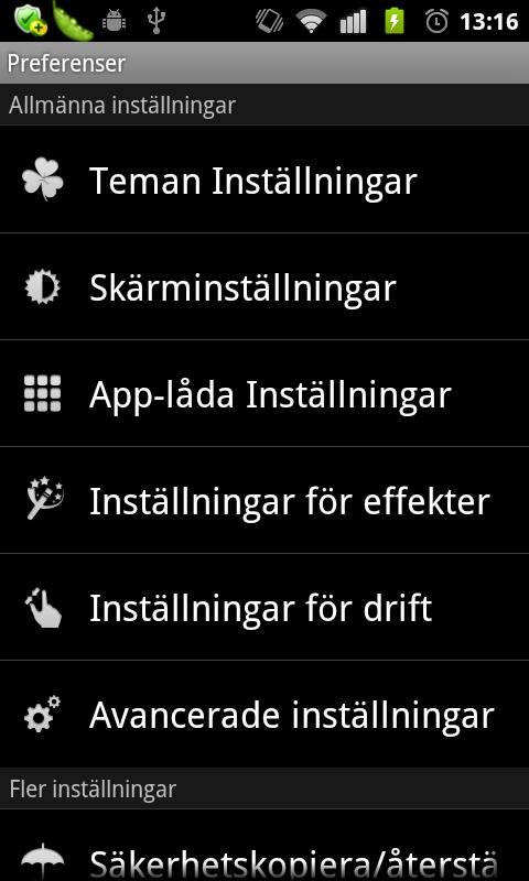 GO LauncherEX Swedish language截图4