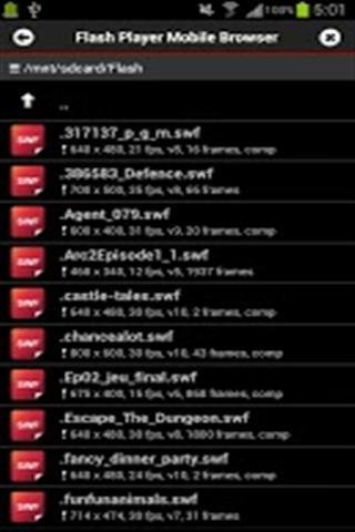 SWF播放器 SWF Player Mobile Browser截图1