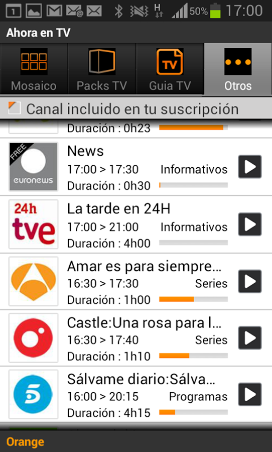 Orange TV Player截图1