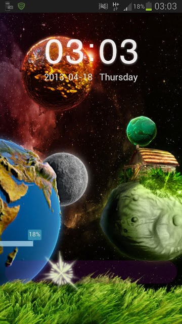 GO Locker Theme 宇宙截图4