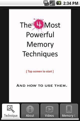 Memory E-Book - The 4 Most Powerful Memory Techniques截图1