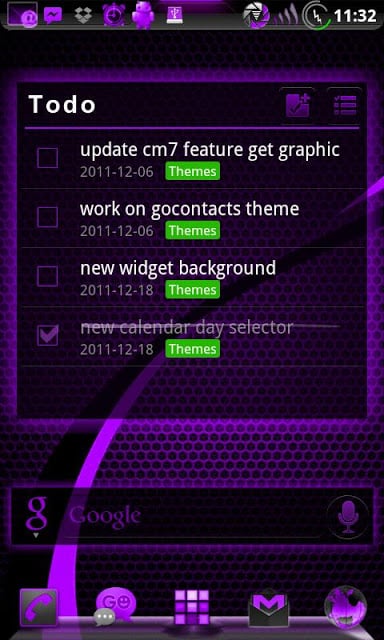 GOWidget DeepPurple ICS - Free截图7