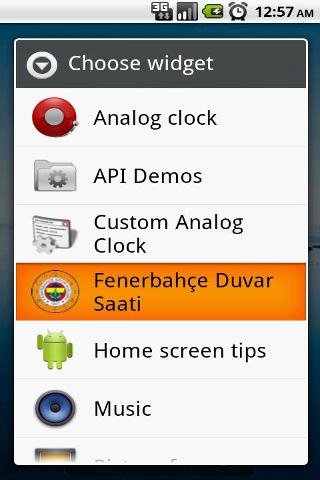 Fenerbah&ccedil;e Saat Widget截图4