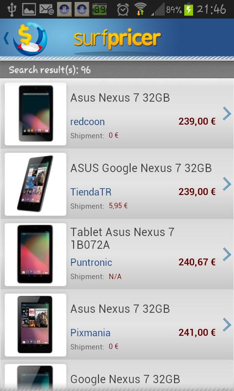 Surfpricer: Price comparison截图6