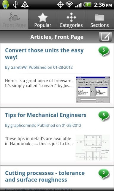 Mechanical Design Forum截图1