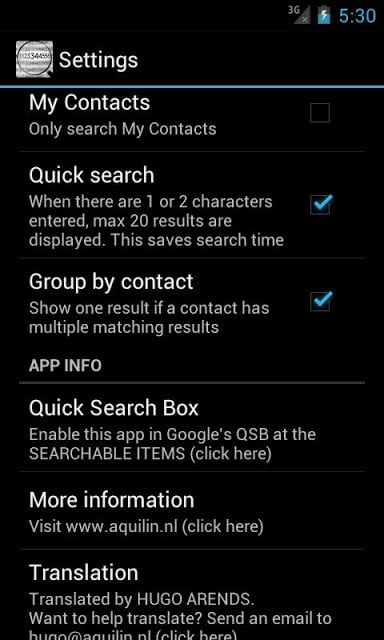 Contacts Search Advanced截图3