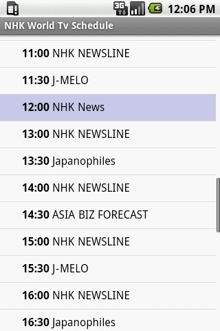 NHK World Tv Schedule截图3