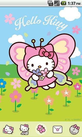 Hello Kitty Blue Wallpapers截图2