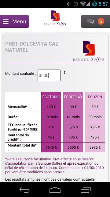 Banque Solfea截图5