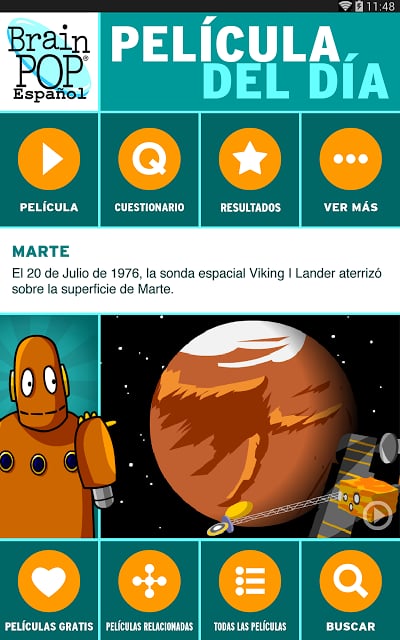 BrainPOP: Pel&iacute;cula del D&iacute;a截图2